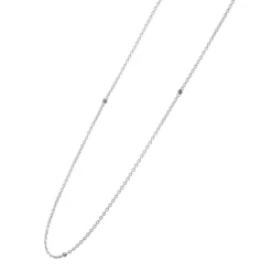 Silver<LAGOS 32 Inch Caviar Beaded Station Necklace