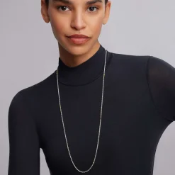 Two-Tone<LAGOS 32 Inch Two-Tone Caviar Chain Necklace