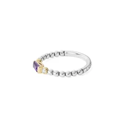 Diamonds<LAGOS Amethyst And Diamond Stacking Ring