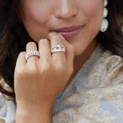 Diamonds<LAGOS Amethyst And Diamond Stacking Ring