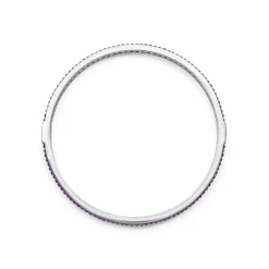 Silver<LAGOS Amethyst Bangle