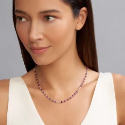 Chains<LAGOS Amethyst Beaded Necklace
