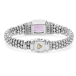 Two-Tone<LAGOS Amethyst Caviar Bracelet | 9Mm