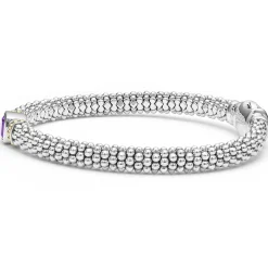 Two-Tone<LAGOS Amethyst Caviar Bracelet | 6Mm