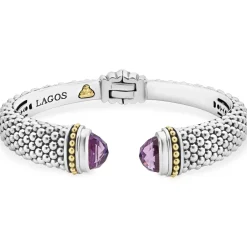 Two-Tone<LAGOS Amethyst Cuff Bracelet | 12Mm