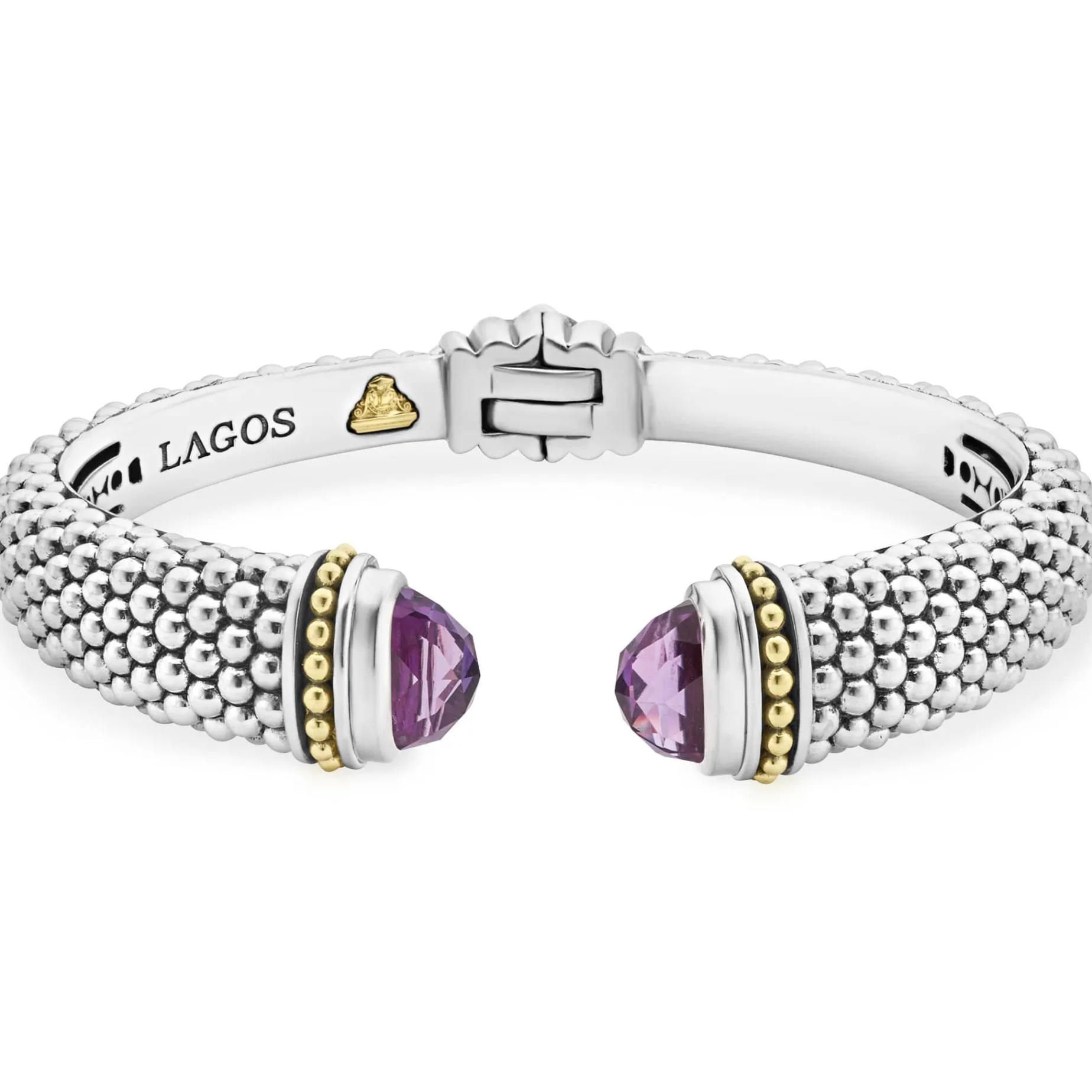Gemstones<LAGOS Amethyst Cuff Bracelet | 12Mm