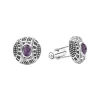 Cuff Links<LAGOS Amethyst Cuff Links