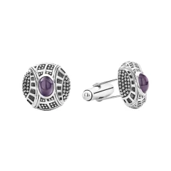 Cuff Links<LAGOS Amethyst Cuff Links