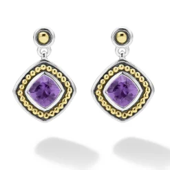 Gemstones<LAGOS Amethyst Drop Earrings
