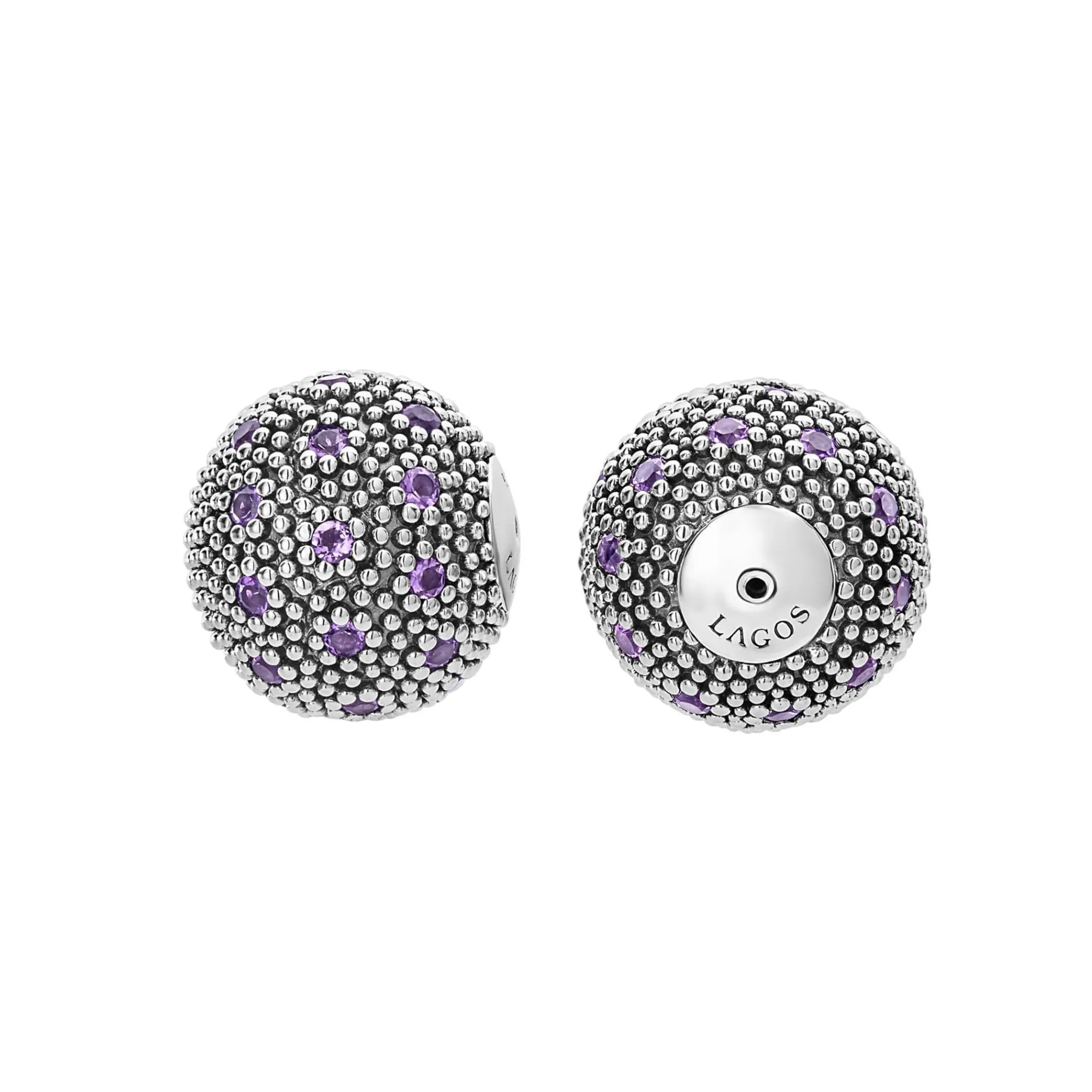 Gemstones<LAGOS Amethyst Earring Backs