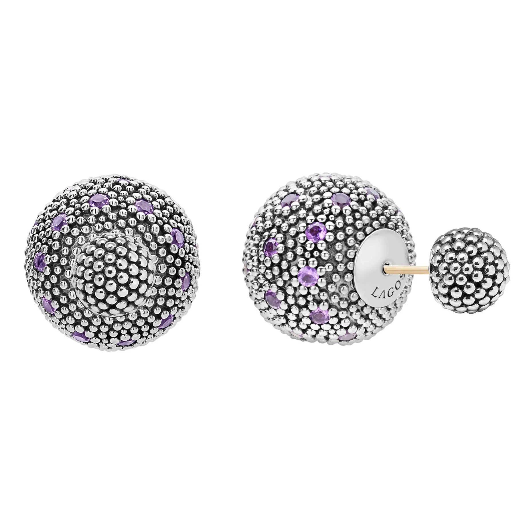 Gemstones<LAGOS Amethyst Earring Backs