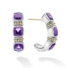 Gemstones<LAGOS Amethyst Hoop Earrings