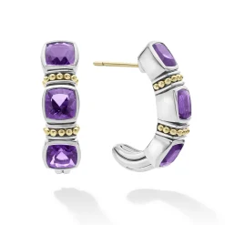 Gemstones<LAGOS Amethyst Hoop Earrings