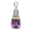 Two-Tone<LAGOS Amethyst Pendant