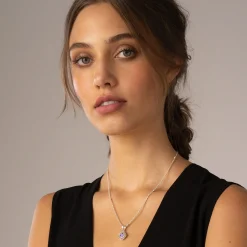 Two-Tone<LAGOS Amethyst Pendant Necklace