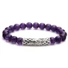 Gemstones<LAGOS Amethyst Silver Station Bead Bracelet