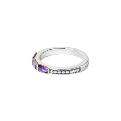 Gemstones<LAGOS Amethyst Stacking Ring