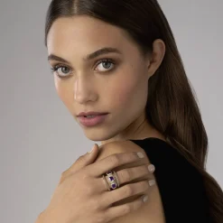Gemstones<LAGOS Amethyst Stacking Rings