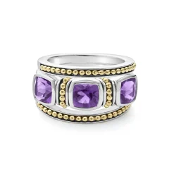 Gemstones<LAGOS Amethyst Stacking Rings