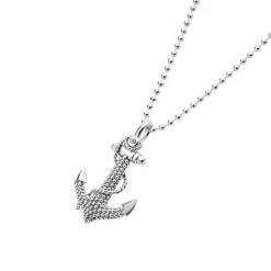 Silver<LAGOS Anchor Pendant Necklace