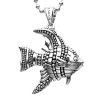 Silver<LAGOS Angel Fish Pendant Necklace