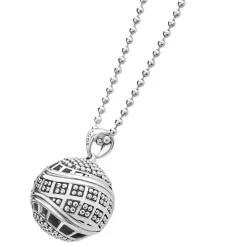 Silver<LAGOS Ball Pendant Necklace