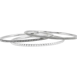 Silver<LAGOS Bangle Set