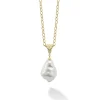 Gold<LAGOS Baroque Pearl Necklace