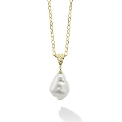 Gold<LAGOS Baroque Pearl Necklace