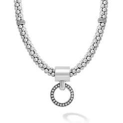Caviar Necklaces<LAGOS Beaded Circle Pendant Necklace