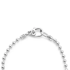 Silver<LAGOS Beaded Diamond Bracelet