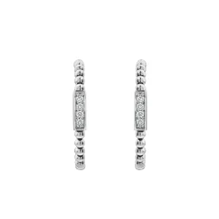 Hoop Earrings<LAGOS Beaded Diamond Hoop Earrings