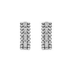 Diamonds<LAGOS Beaded Diamond Huggie Earrings