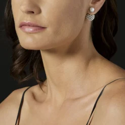 Silver<LAGOS Beaded Earring Backs