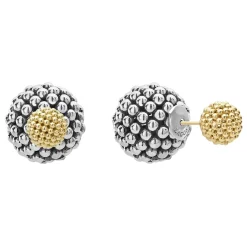 Silver<LAGOS Beaded Earring Backs