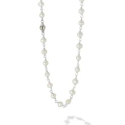Silver<LAGOS Beaded Pearl Necklace