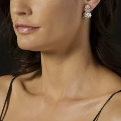 Caviar Earrings<LAGOS Beaded Silver Stud Earrings