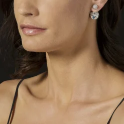 Stud Earrings<LAGOS Beaded Silver Stud Earrings