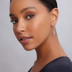 Silver<LAGOS Beaded Teardrop Earrings