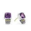 Gemstones<LAGOS Bezel-Set Amethyst Stud Earrings