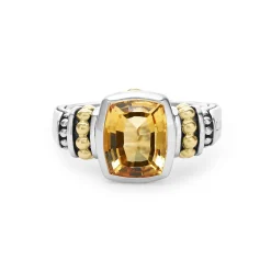 Gemstones<LAGOS Bezel-Set Citrine Ring