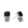 Gemstones<LAGOS Bezel-Set Onyx Stud Earrings
