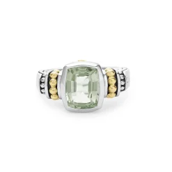 Gemstones<LAGOS Bezel-Set Prasiolite Ring