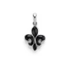 Amulets<LAGOS Black Agate Fleur De Lis Amulet