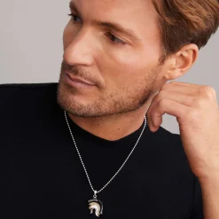 Amulets<LAGOS Black Agate Helmet Amulet