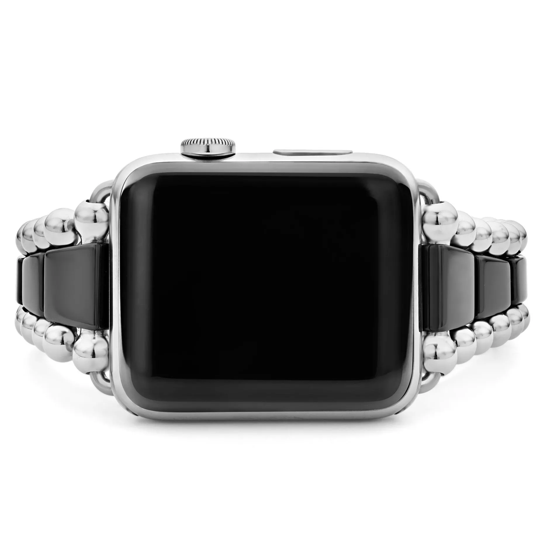Watch Bands<LAGOS Black Ceramic And Stainless Steel Watch Bracelet-42-49Mm