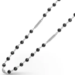 Chains<LAGOS Black Ceramic Beaded Necklace