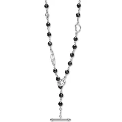 Chains<LAGOS Black Ceramic Beaded Necklace