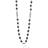 Gemstones<LAGOS Black Ceramic Beaded Necklace