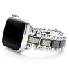 Diamonds<LAGOS Black Ceramic Half Diamond Watch Bracelet-38-45Mm